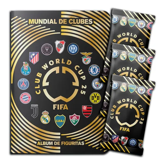 Album Mundial De Clubes 2025 + 20 Sobres De Figuritas