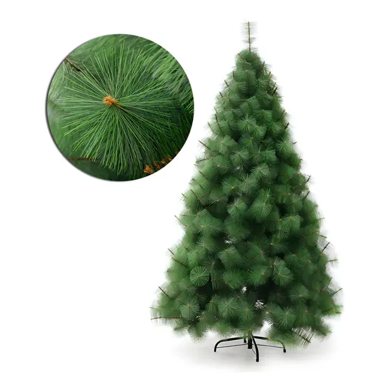 Arbol De Navidad Agujas De Pino Sunoffer Frondoso Exuberante 1.83m Rama Pino