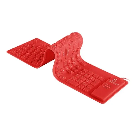 Teclado Flexible Usb De Silicon Plegable Para Pc Laptop