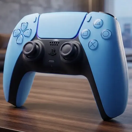 Controle S/ Fio Sony Playstation Ps5 Starlight Blue Original
