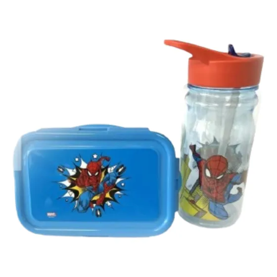Set Spiderman Tomatodo Y Taper Niños
