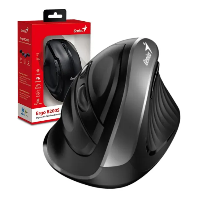 Mouse Ergonómico Vertical Inalámbrico 2.4 Genius Ergo 8250s