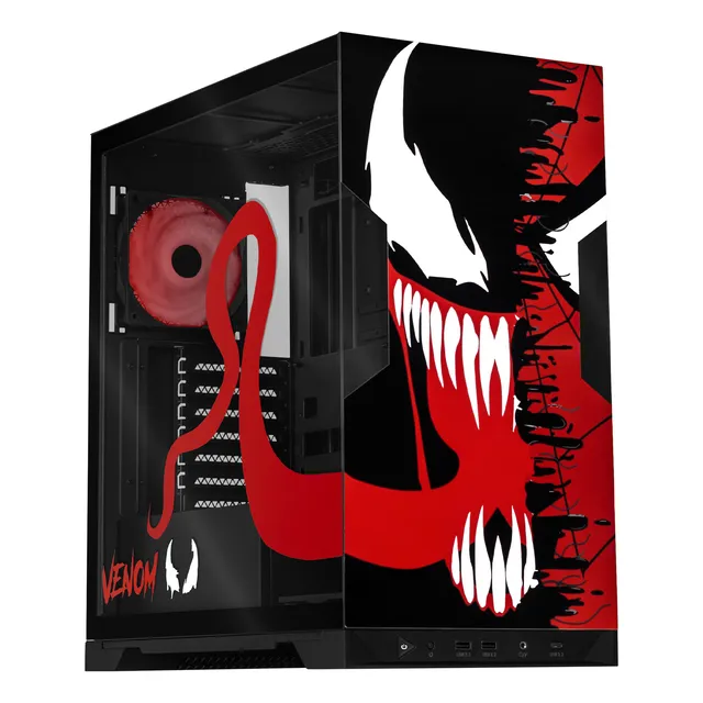 Gabinete Xtreme Pc Venom Media Torre Atx 5 Fan Usb-c Argb