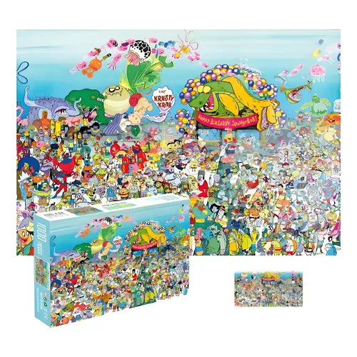 Jigsaw Puzzle Aquarius Nickelodeon 90s 1000 Pieces | MercadoLivre