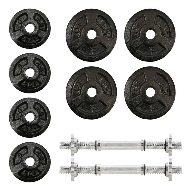 Pesas Juego Mancuernas Barras Sportfitness +30 Lbs En Discos