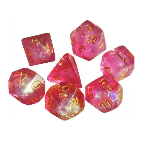 3 Juego De Dados Poliédricos De 7