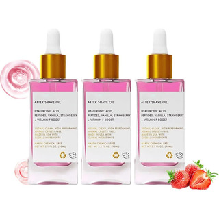Aceite De Afeitado De Vainilla De Fresa Para Mujeres,3 Aceite De Afeitado De Vainilla De Fresa Para Mujeres,3
