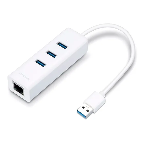 Adaptador Tp-link Ue330 Usb A Rj45 Red Gigabit + Hub Usb 3.0
