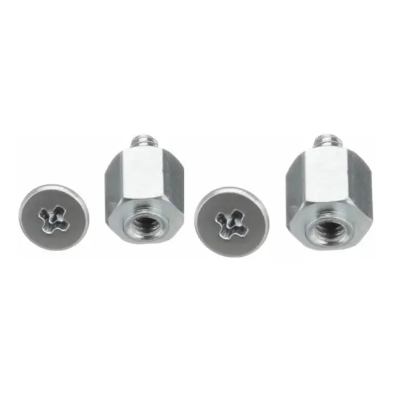 Kit Com 2 Parafusos + 2  Porcas Sextavadas Para Ssd M2 Asus