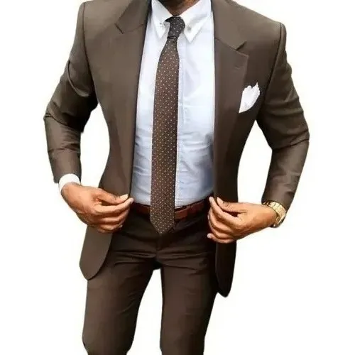 Traje Slim Masculino - Blazer + Pantalón - Vários Colores -