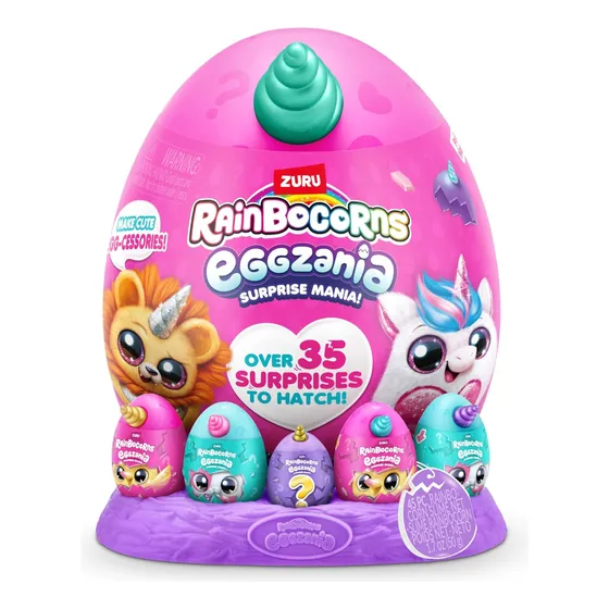 Huevo Rainbocorns Eggzania Surprise Mania 35 Sorpresas 6037