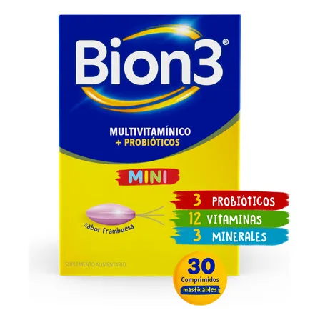 Bion3 Mini Multivitaminico para niños por 30 Comprimidos