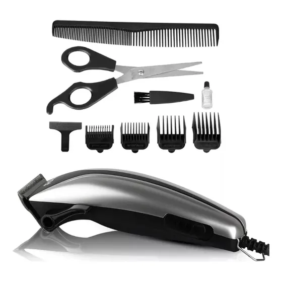Maquina Corta Pelo Barba Barberia Raf Con Accesorios