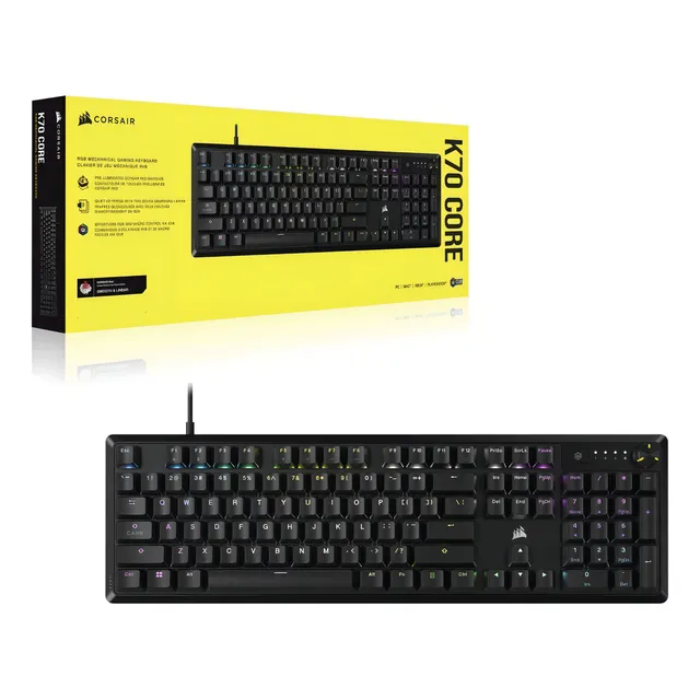 Teclado Mecánico Corsair K70 Core Rgb Switch Mlx Red Español