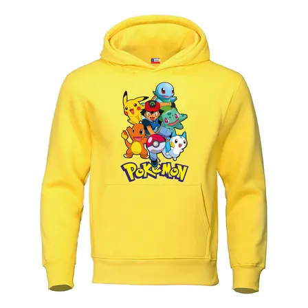 Poleron Pokemon Unisex  Niños Estampado Dtf