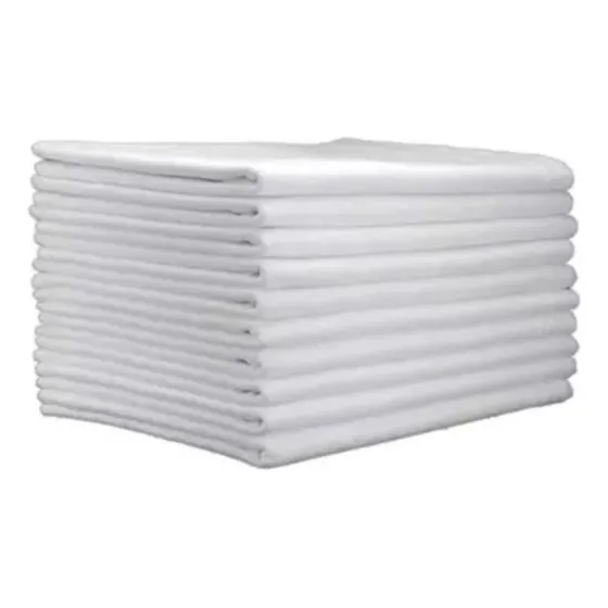 10 Panos De Prato Estilotex Big Extra 100% Algodão 72 X 45cm Cor Branco