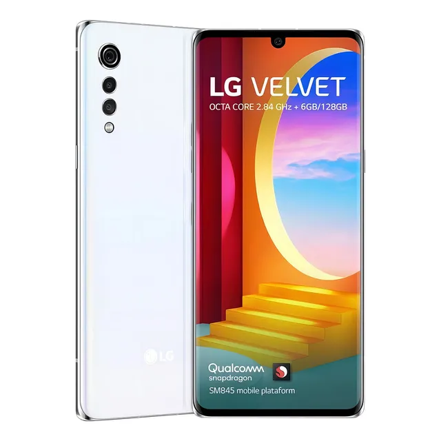 LG Velvet Dual SIM 128 GB aurora white 6 GB RAM