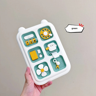 Puzzle Busy Flat-green - Nueva Tabla Para Niños Puzzle Busy Flat-green - Nueva Tabla Para Niños