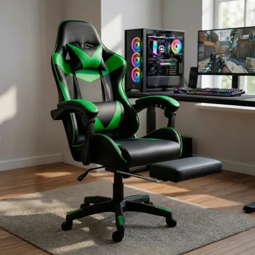 Cadeira Gamer XZone CGR-02 Ergonômica com Apoio de Braços, Preta e