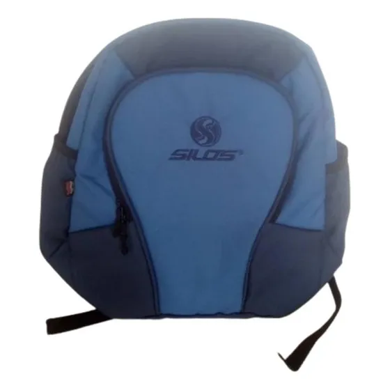 Bolso Morral Colegio Niños Niñas Silos Azul 40x14x38cm