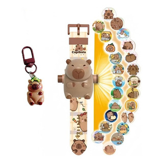 Reloj Proyector Niños Dibujos 24 Imágenes Capibara Y Llavero Reloj Proyector Niños Dibujos 24 Imágenes Capibara Y Llavero