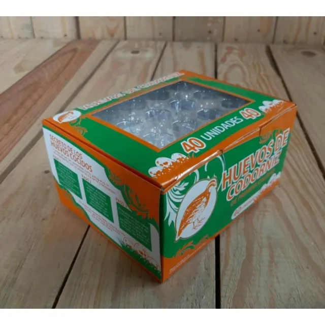 100 Cajas 40 Huevos Codorniz, Da Para  Empacar 4.000 Huevos