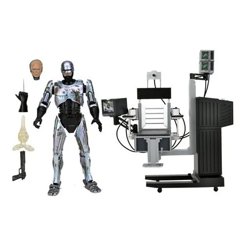 Figura Robocop Ultimate Battle Damage Whit Chair - Neca