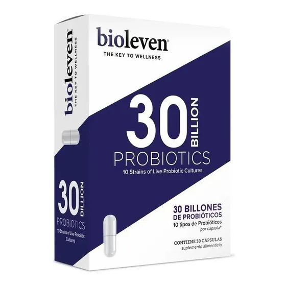 Suplemento En Cápsulas Bioleven Probióticos 30 Billones En Caja Un