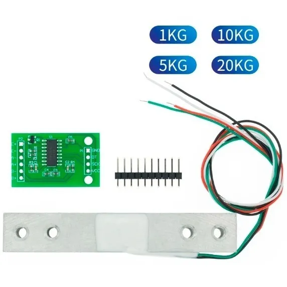 Bascula Hx711 Sensor Peso Presion Celda De Carga De Aluminio
