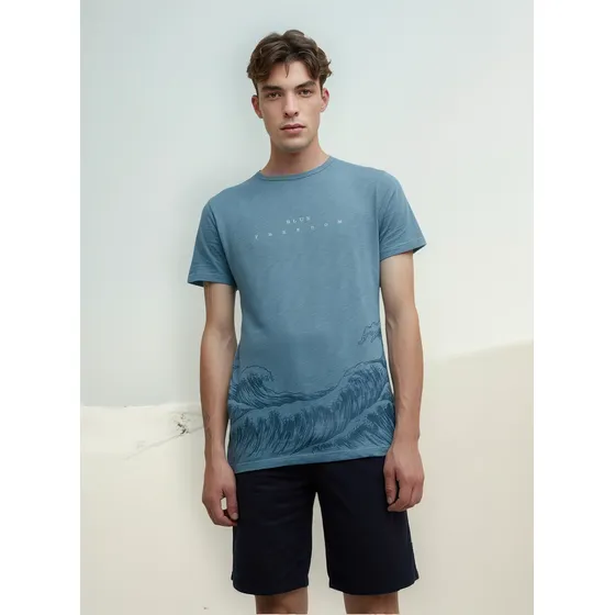 Bermuda Hombre  Azul Seven Algodón 45100341-51898