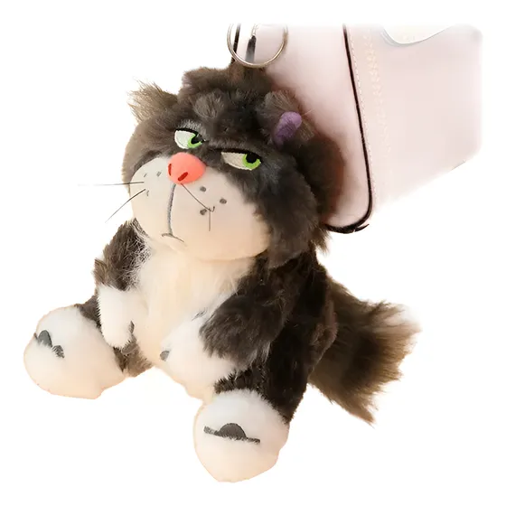 Llavero Peluche Gato Lucifer 15cm - Gato Kawaii Cenicienta
