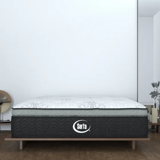 Colchón Matrimonial Serta Memory Foam Descanso Premium Lux Color Negro