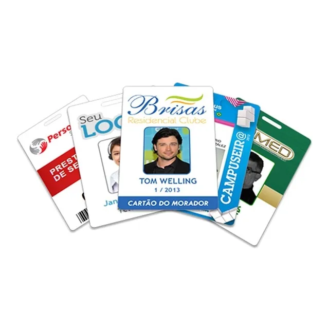 1 Cartão Pvc Personalizados Sem Furos