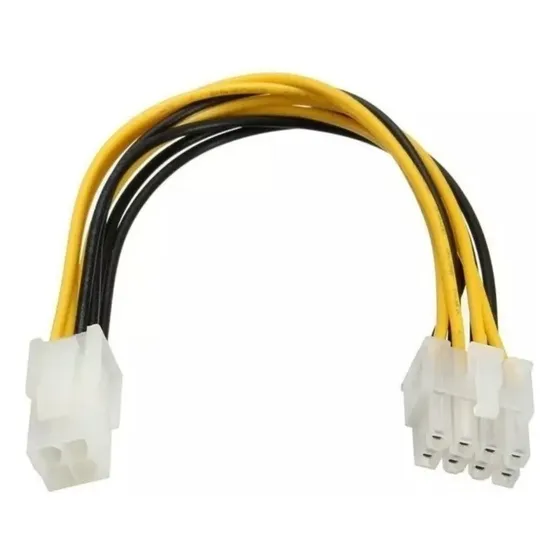 Cable Adaptador De Fuente De Alimentación Atx De 4 A 8 Pines 20 Cm