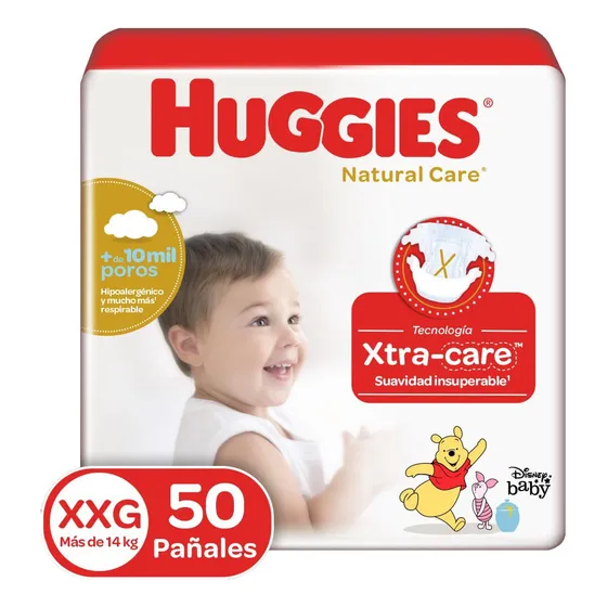 Pañales Huggies Natural Care Etapa 5/xxg X 50und