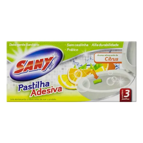Detergente Sanitário Pastilha Adesiva Citrus Pato 3 Unidades