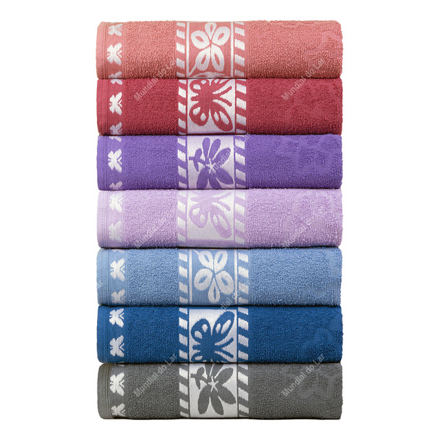 Kit 5pçs Toalha De Banho 70x140cm 100% Algodão Alta Absorção Kit 5pçs Toalha De Banho 70x140cm 100% Algodão Alta Absorção