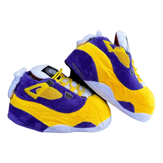 Pantufla Estilo Zapatillas R4 Amarillas/morada (35/43)