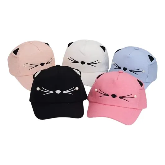 Gorra  Diseño Gatita Para Niñas Importado 