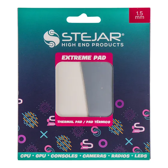 Stejar Thermal Pad 95x45x1.5mm 12.8 W/mk Extreme Alto Rendim Color Gris
