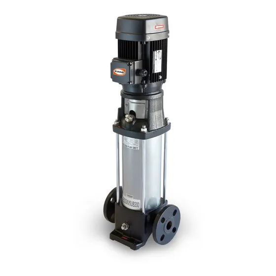 Bomba Multietapas Evans Vertical Alta Presión 1hp Trifásica Color Negra y gris