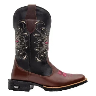 Bota Texana Feminina Bordada Country Menina Lançamento Bota Texana Feminina Bordada Country Menina Lançamento