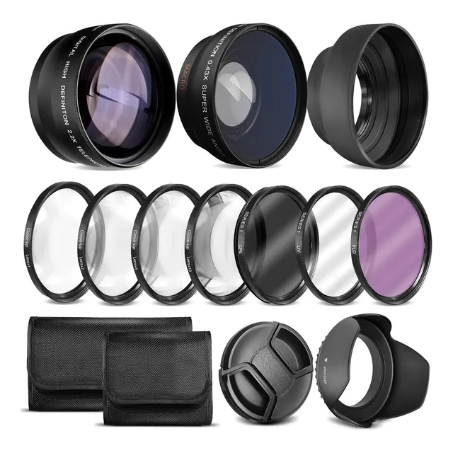Kit De Lentes Ultra Deluxe Para Canon Rebel T3, T5, T5i, T6,