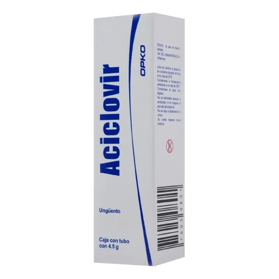 Aciclovir Ungüento Oftálmico 3 %, 1 Tubo 4,5 G