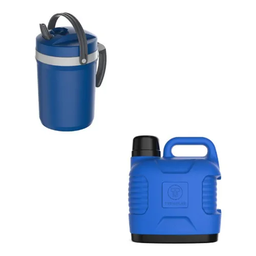 Botella Thermolar de 5 l con tapa abatible de 2,5 l, color azul