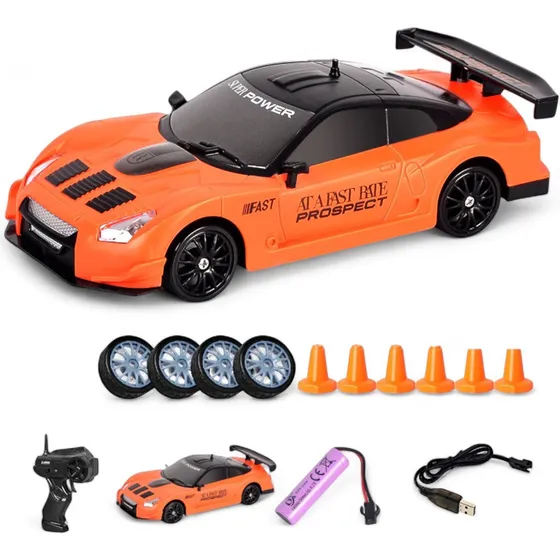 Carro Carrinho Controle Remoto Drift 4x4 Rodas Extra 