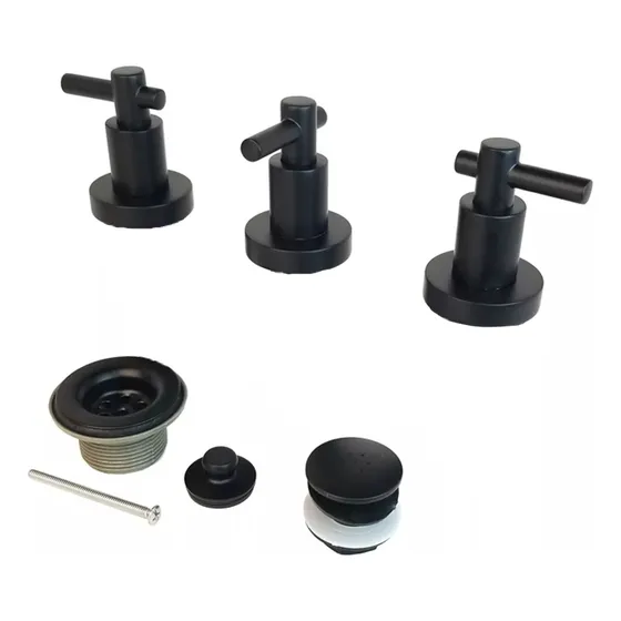 Griferia Canilla Baño Bidet Prato Black Negro Cierre Ceramico La Toscana Mezcladora