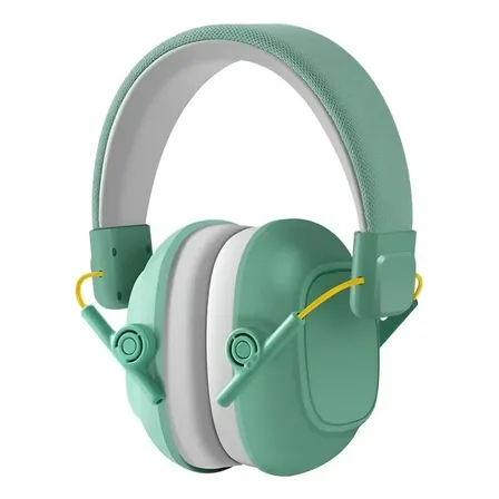 Audífonos Antiruido Para Niños Autismo Color Verde Menta 22d