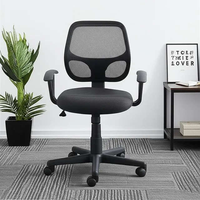 Silla Secretarial Lf Products Color Negra Color Negro