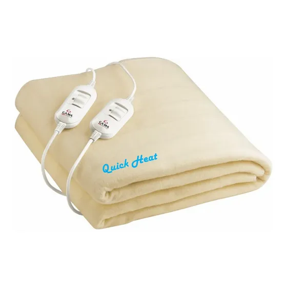Calienta Cama Gama 100% Polyester Double Quick Heat 2 Plaza